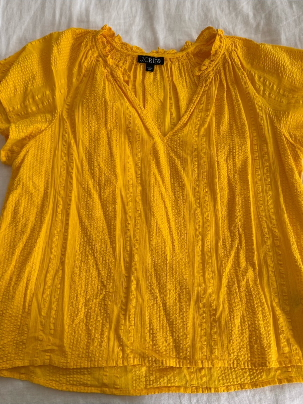 EUC J Crew Eyelet Top